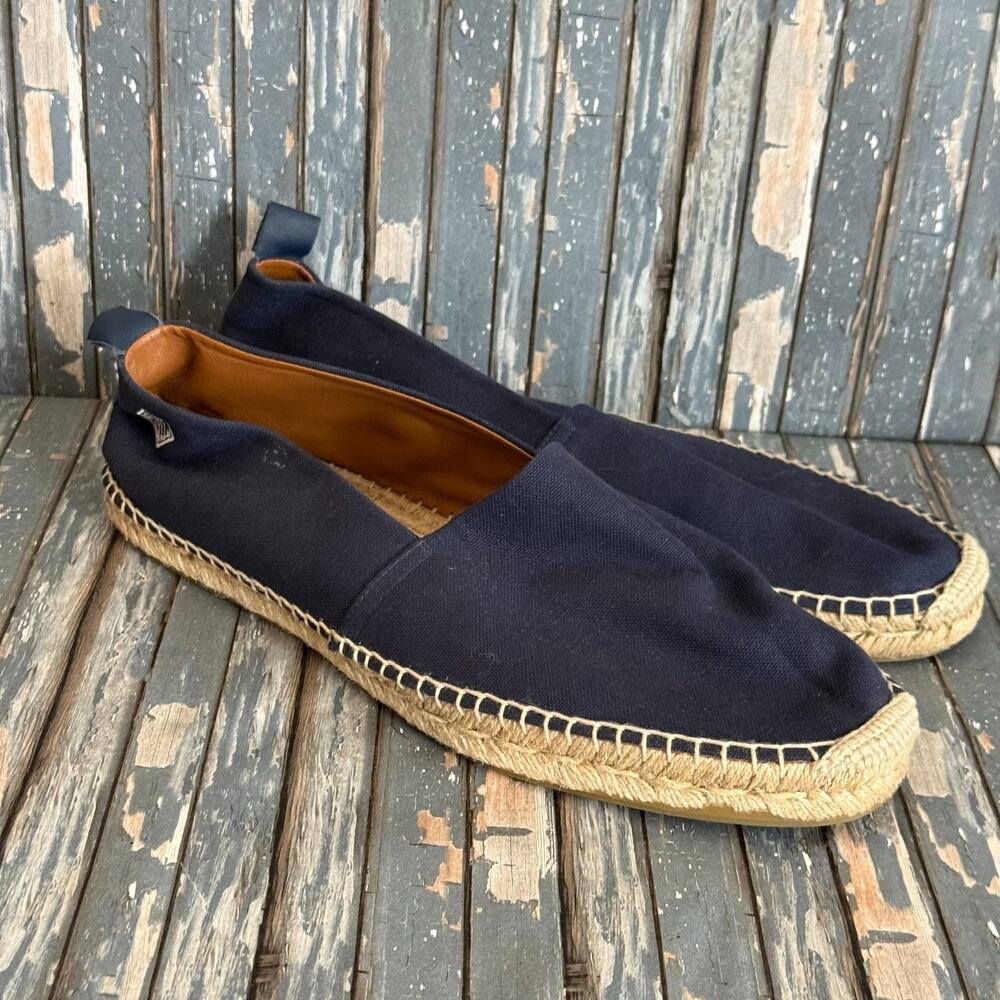 Ralph Lauren Purple Label Bosworth Espadrille Cotton Canvas Shoes Mens 12 NEW